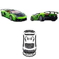 Kit carrosserie en fibre de carbone pour Lamborghini LP700, style CMST, haute qualité, pare-chocs, jupes latérales, spoiler, capot moteur
