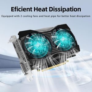 GTX 1050 4G Graphics Card Twin Freeze Fans320 Bit GDDR5 PCI 3.0 DVI VGA for H Ports 12GB for <b>Workstation</b> New - Product Image 6