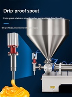 Machine de remplissage pneumatique à tête unique contrôlée par PLC, à volume réglable et haute précision, pour sauce tomate et crème cosmétique