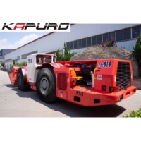 Camion benne minier souterrain de 14 tonnes, 6m³, articulé, 4x4, diesel, 256kW, pour mines d'or et de cuivre en roche dure, avec cabine ROPS FOPS