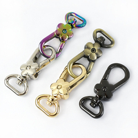 Meetee AP376 13mm accessoires de quincaillerie chaîne homard mousqueton alliage mousqueton sac boucle sangle bagages ceinture fleur décorative