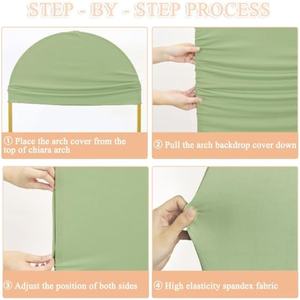 Wholesale Premium Quality Luxury Wedding Event Fitted <b>Arch</b> Cover Panel Spandex Backdrop <b>for</b> Bridal Shower <b>Balloon</b> Decor - Product Image 4