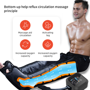 Air Pressure Leg <b>Foot</b> <b>Massager</b> Adjustable Size Blood <b>Circulation</b> Massage With Timing Control <b>For</b> Leg Recovery - Product Image 2