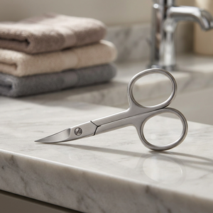 ASAP Precision Expert Trimming Long Stainless Steel Right-Handed Pedicure <b>Scissors</b> Straight Sharp Unwanted Hair Removal Eyebrow - Product Image 3