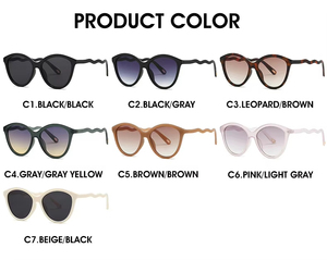 Lunettes de soleil surdimensionnées de luxe rétro rondes et ovales, style vintage, avec logo personnalisé, pour femmes et hommes – Collection 2025 – Vente chaude aux États-Unis - Product Image 6