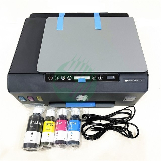 A4 Color Printer Machine for HP Smart Tank 515 Wireless All-in-One Printing With Original New GT52 GT53 Printhead Inks