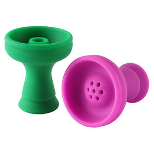 Cazoleta de silicona para shisha, soporte para carbón de tabaco de shisha, rojo - Product Image 6