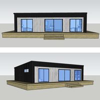 Maison pliable en acier léger conforme à la norme NZS, maison extensible et détachable, maisonnette préfabriquée