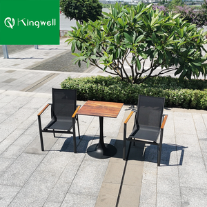 Tessuto in alluminio <span class=keywords><strong>con</strong></span> struttura in legno di Teak set di braccioli <span class=keywords><strong>con</strong></span> <span class=keywords><strong>sedie</strong></span> e tavolo <span class=keywords><strong>da</strong></span> <span class=keywords><strong>esterno</strong></span> set di mobili <span class=keywords><strong>da</strong></span> giardino tavolo <span class=keywords><strong>da</strong></span> bistrot e <span class=keywords><strong>2</strong></span> <span class=keywords><strong>sedie</strong></span> - Product Image 3
