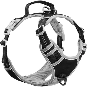 Grand <span class=keywords><strong>harnais</strong></span> pour <span class=keywords><strong>chien</strong></span> sans traction doux réglable étanche nouveau <span class=keywords><strong>harnais</strong></span> pour animaux de compagnie pour chiens Sublimation luxe Logo personnalisé ensemble de laisse pour animaux de compagnie - Product Image 1
