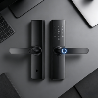 Cerradura Inteligente para Puerta de Madera con Huella Dactilar y Contraseña Z17 TTLock Tuya, con Tarjeta de Acceso, Nube y Tarjeta de Memoria, Desbloqueo para Seguridad del Hogar