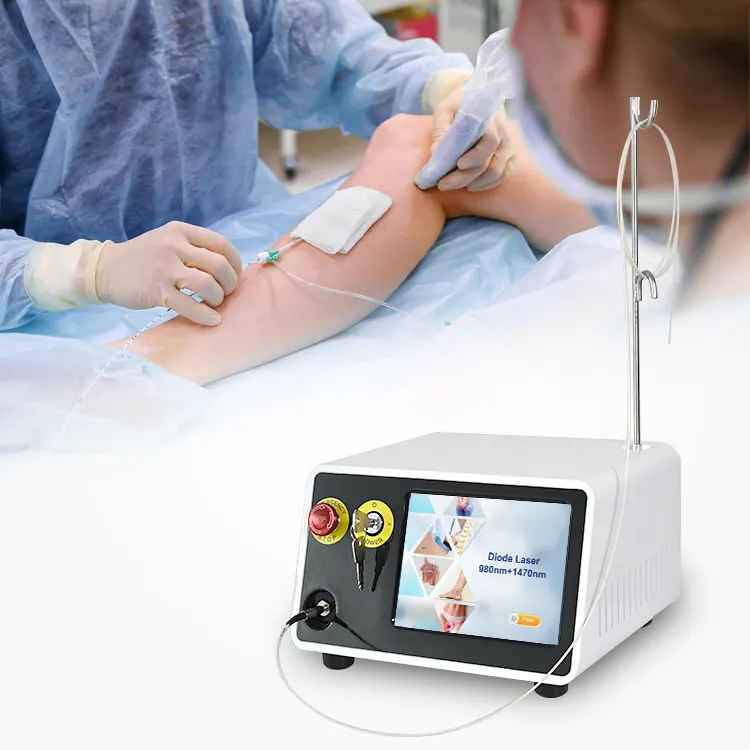 Bán hot chất lượng cao công suất cao màn hình cảm ứng 980nm Diode Laser evlt máy laser cho mạch máu loại bỏ cho phòng khám