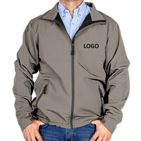 Uniforme de travail extérieur hiver imperméable à l'eau coupe-vent pour hommes avec col montant et fermeture à glissière