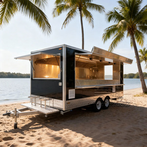 Food Truck Commerciale Stile Autobus di <span class=keywords><strong>Londra</strong></span> per Waffle, Crêpe, Dessert, Pancake, Ciambelle - Rimorchio Mobile Completamente Attrezzato - Product Image 1