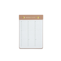 Carnet de notes A5 en cuir PU, couverture détachable, liste de choses à faire imprimée, bloc-notes personnalisé, cadeau, sac OPP, couverture rigide blanche pour papier 80g