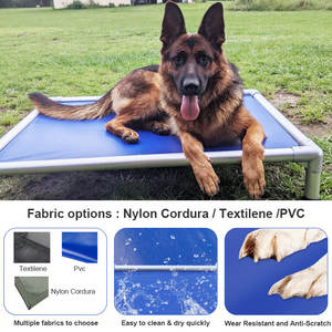 Plegable Cómoda al aire libre hecho a mano de viaje para mascotas cuna para perros Cama grande para perros interior elevado al aire libre marco de aluminio cama elevada para mascotas - Product Image 3