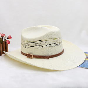 Sombrero <span class=keywords><strong>de</strong></span> Vaquero Occidental <span class=keywords><strong>de</strong></span> Uso Diario <span class=keywords><strong>de</strong></span> Verano LIHUA para Hombre, Estilo Carácter, Sombrero <span class=keywords><strong>de</strong></span> Paja con Trenza <span class=keywords><strong>de</strong></span> Papel y Material <span class=keywords><strong>de</strong></span> Cinta para Deportes Casuales - Product Image 2