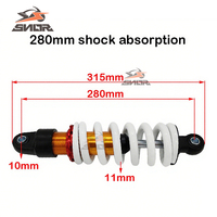 Amortisseur arrière de moto SNOR de haute qualité 260 mm 270 mm 280 mm pour Pit Dirt Pocket Bike Quad ATV