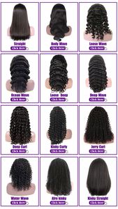 Cheveux humains brésiliens Deep Wave, pré-décolorés, en dentelle brute, 13x4, 13x6, 360, dentelle complète, sans colle, longs et lâches, transparents, Remy - Product Image 5