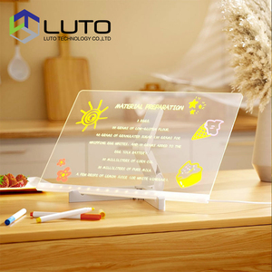 Luto ánh sáng LED tin nhắn bảng Acrylic xóa được Lưu ý vẽ menu trang trí bảng Quà tặng tự làm đèn ngủ tùy chỉnh bảng tin - Product Image 6