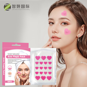 Tùy chỉnh Hữu Cơ Hydrocolloid mụn vá hình trái tim dầu cây trà mặt salicylic axit Niacinamide điều trị mụn trứng cá - Product Image 1