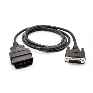 Cable adaptador OBDII de 16 pines a DB15, J1962 hembra a <span class=keywords><strong>HD15</strong></span> macho, con pinout VGA, resistente al agua, cable de escáner automotriz, cable de prueba ELM327 - Product Image 3