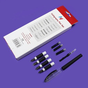 1 soporte <span class=keywords><strong>de</strong></span> 4 puntas, 3 bolsas <span class=keywords><strong>de</strong></span> tinta, 1 Juego <span class=keywords><strong>de</strong></span> bolígrafo <span class=keywords><strong>de</strong></span> caligrafía secante basculante, bolígrafo con <span class=keywords><strong>letras</strong></span> decoradas - Product Image 6