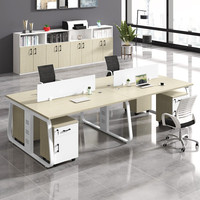 Bureau moderne de luxe Bureau d'ordinateur Bureau de travail modulaire commercial à domicile Bureau de travail Table de séparation de bureau