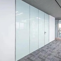 Cloison de séparation modulaire en verre pour bureau, mur en aluminium, cloison moderne insonorisée pour séparation de pièce pour école