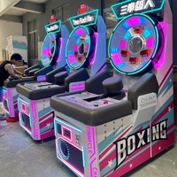 Machine de boxe et de frappe d'arcade à monnayeur pour jeux de rue et sports de plein air, en métal, garantie 1 an, version anglaise