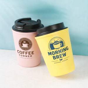 Vasos de <span class=keywords><strong>Caf</strong></span>é Reutilizables con Diseño Personalizado, Impresión de Logotipo, Bajo MOQ, Vasos de Plástico Reutilizables para Cafeterías - Product Image 2