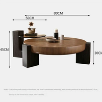 Table basse moderne en bois de haute qualité, durable et écologique pour salon et hôtel, idéale pour l'ameublement de la maison