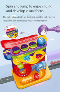 Più popolare 2 in 1 pinguino martellante per bambini montagne russe Montessori giocattoli di plastica set di costruzione per il divertimento e l'apprendimento - Product Image 4