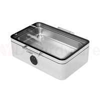 Ensemble de chauffe-plats électrique de luxe pour chauffe-plats hydraulique en acier inoxydable 304 pour équipement de maintien de réchauffement de buffet de restaurant d'hôtel