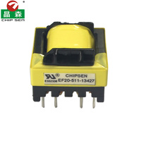 Transformateur SMPS industriel EF20 à noyau de ferrite, onduleur Flyback Chopper monté sur carte PCB, fréquence personnalisée