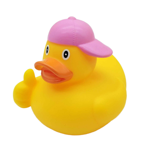 Tùy Chỉnh Vàng Cao Su Vịt Với Hat Mềm Nổi Ngón Cái-Lên Có Thể Ép Tắm Đồ Chơi Cho Chơi Và Tắm Thời Gian - Product Image 5
