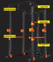 Machine Smith multifonctionnelle pour usage domestique, commercial et professionnel, équipement de fitness d'intérieur, rack auxiliaire pour squats