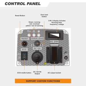 מכשיר נייד דלק כפול נייד 2kw-8kw הביתה & Rv כוח 120v/240v ac lpg מחולל ב כוח 12v/24v כוח בנזין dc גנרטור - Product Image 4