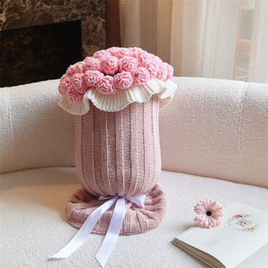 Brand <strong>New</strong> Bouquet Blanket As a Gift Knitted <strong>Pillow</strong> <strong>Made</strong> of 100% Polyester for High-quality Home Decoration XH - Product Image 3