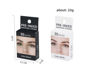Hilo de Algodón Pre-Entintado de 30m para Diseño de Cejas, Hilo Desechable para Microblading y Plantillas de Cejas - Product Image 2