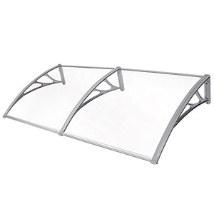 Cửa sổ phía trước cửa Sun Shed rainshed Patio khung nhôm ban công mái hiên bìa với tấm <span class=keywords><strong>polycarbonate</strong></span> - Product Image 3