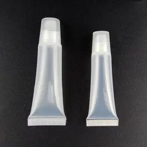 5ml 8ml 10ml 13ml 15ml Transparent Plastic Soft Tube For Lip Balm Lip Gloss Tube Squeeze Soft Tube Bottle