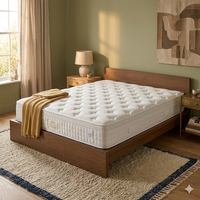 Matelas compressé en boîte avec ressorts ensachés et mousse haute densité, matelas de lit king size
