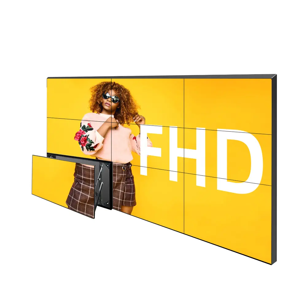 Interior 46 49 55 pulgadas 3x3 4K Oled Video Wall Panels 2x2 Frame Cctv System Lcd Video Wall