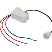 Mini interrupteur de plafond à détecteur de mouvement 110-240V/AC 800W, détecteur PIR encastré à 360 degrés, lumière ambiante réglable