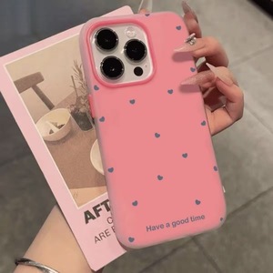 Suitable for iPhone 16/17, minimalist niche heart 2-in-1 jelly hole-proof shockproof phone case - Product Image 5