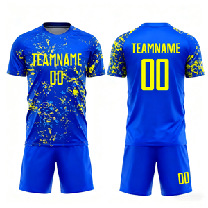 Venta al por Mayor de Uniformes de Fútbol Personalizados por Sublimación, Camiseta de Fútbol de Visitante, 100% Poliéster, Transpirable, de Secado Rápido, Antibacteriana - Product Image 3