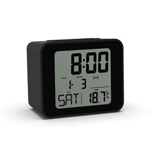 Ewetime CE/ROHS chứng nhận OEM/ODM Hỗ trợ Mini kỹ thuật số bàn báo động đồng hồ đài phát thanh kiểm soát trong nhà Temp/độ ẩm LCD hiển thị - Product Image 4