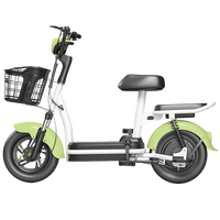 Vélo électrique urbain à moteur arrière 3 vitesses, batterie au plomb-acide 48V, haute vitesse, longue autonomie