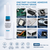 Scellant en silicone RTV fiable de 300 ml pour l'étanchéité à la poussière et le collage, silicone à faible odeur pour les boîtiers électriques, silicone stable